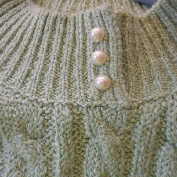 Size PM Karen Scott Petites Green Sweater - Picture 3 of 7